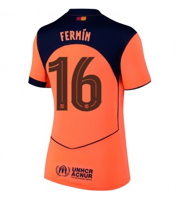 Barcelona Fermin Lopez #16 Tredjetrøje Dame 2025-26 Kortærmet